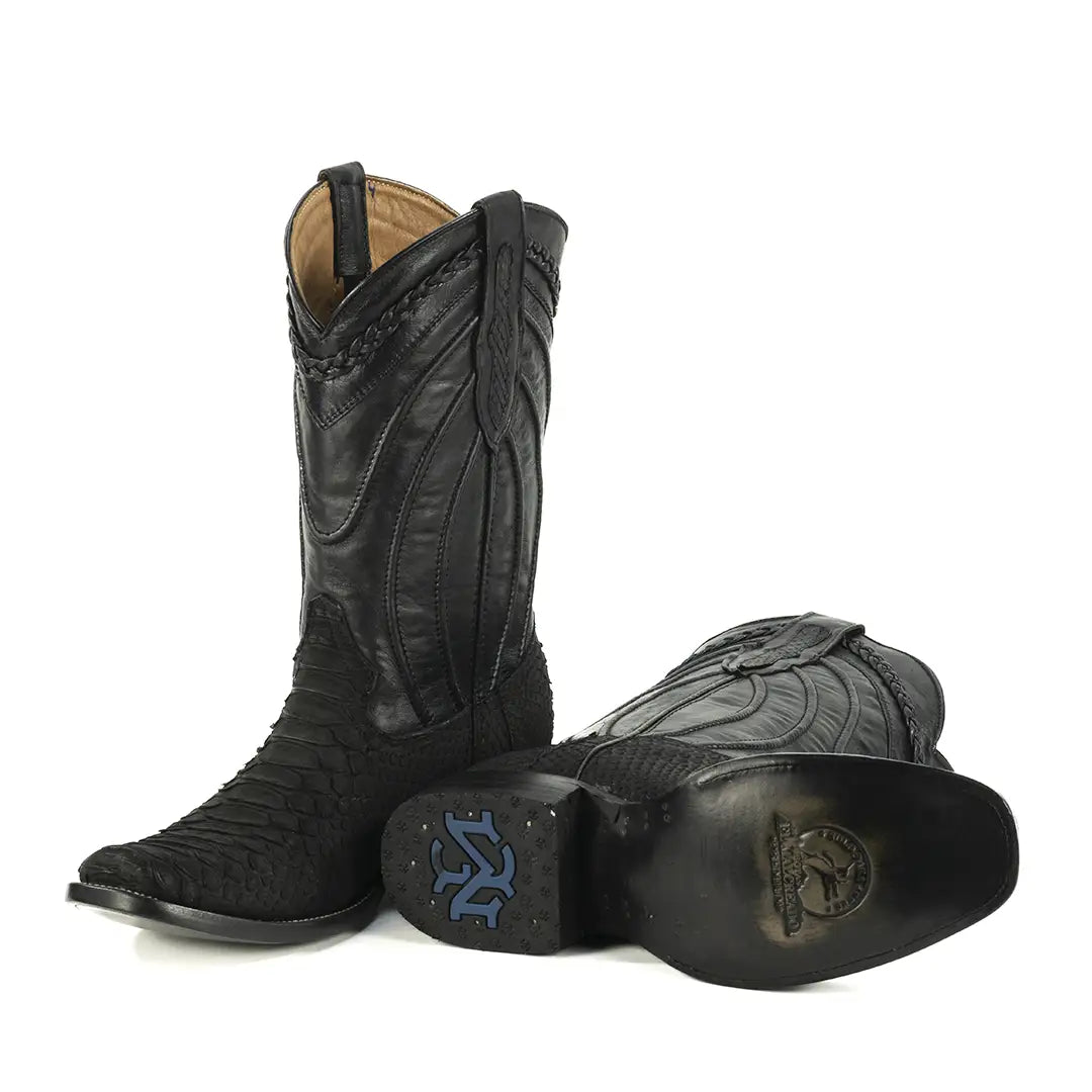 DUBAI PYTHON NOBUCK NEGRO