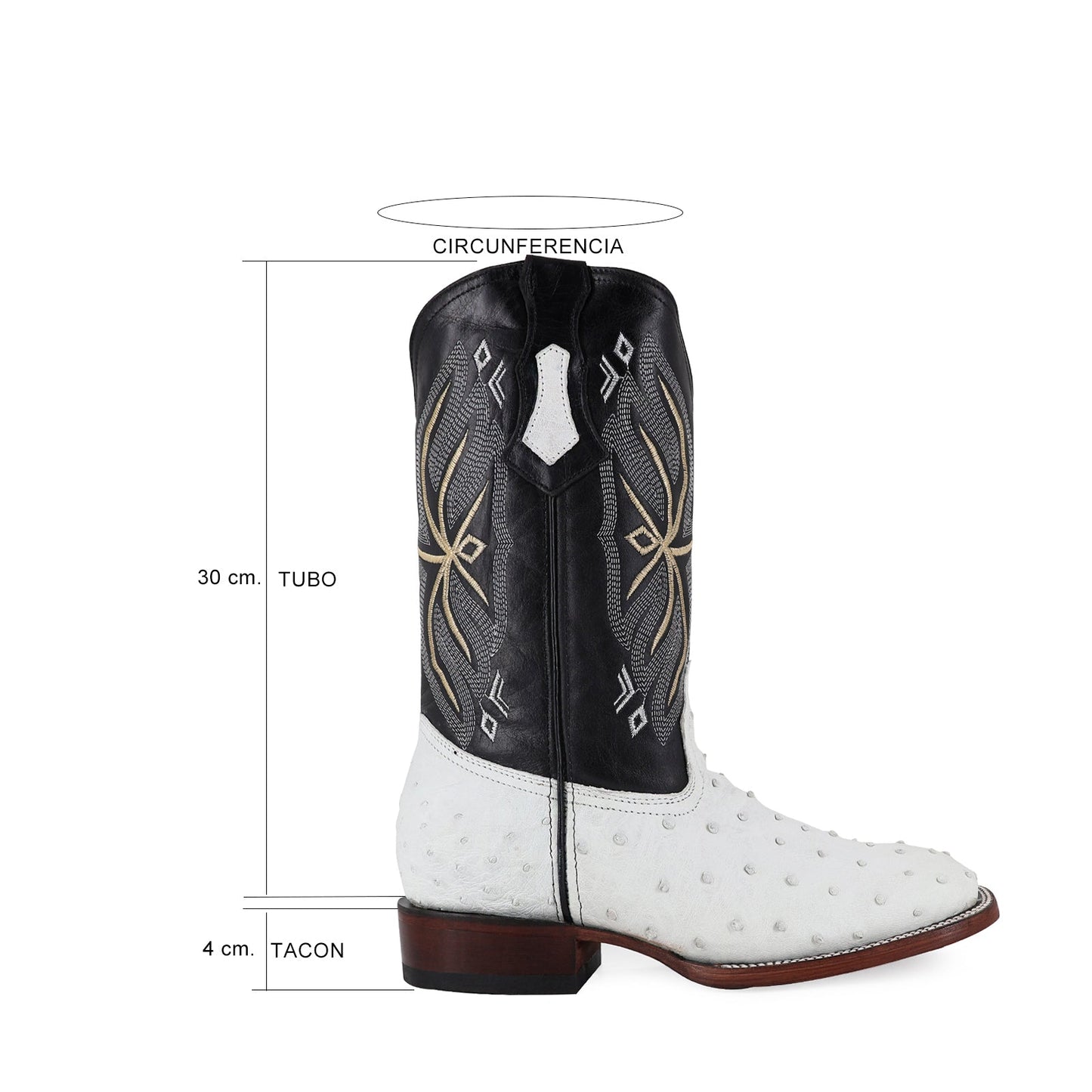 BULL DOG AVESTRUZ BLANCO